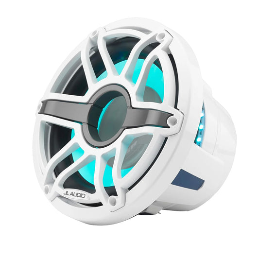 JL Audio M6 10 Marine Subwoofer wGloss White Sport Grille  Transflective LED Lighting  M610WSGwGwi4 0100348900