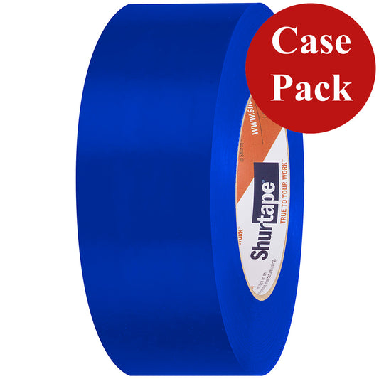 Shurtape UVResistant Marine Heat Shrink Tape  48MM x 55M Roll  Straight Edge Blue Case of 24 Rolls 105731C