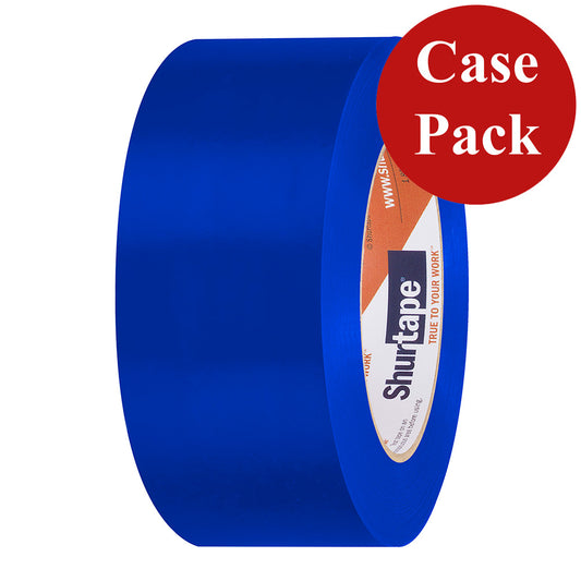 Shurtape UVResistant Marine Hull Preservation Tape  48MM  33M Roll  Straight Edge Blue Case of 24 Rolls 105746C