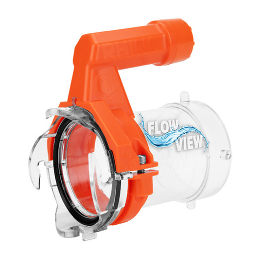 Camco Rhino RV Sewer Hose Extender PRO  5 Sewer Hose Extension  TorqueGrip Handle wBuiltIn LED Flashlight 39570