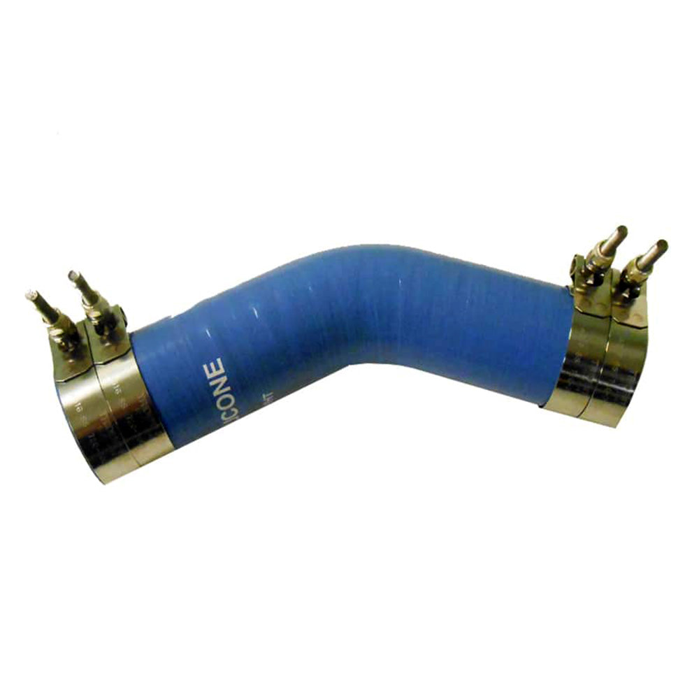 Trident Marine 212 ID 45 Blue Silicone Molded Wet Exhaust Elbow w4 TBolt Clamps 242V2120SS