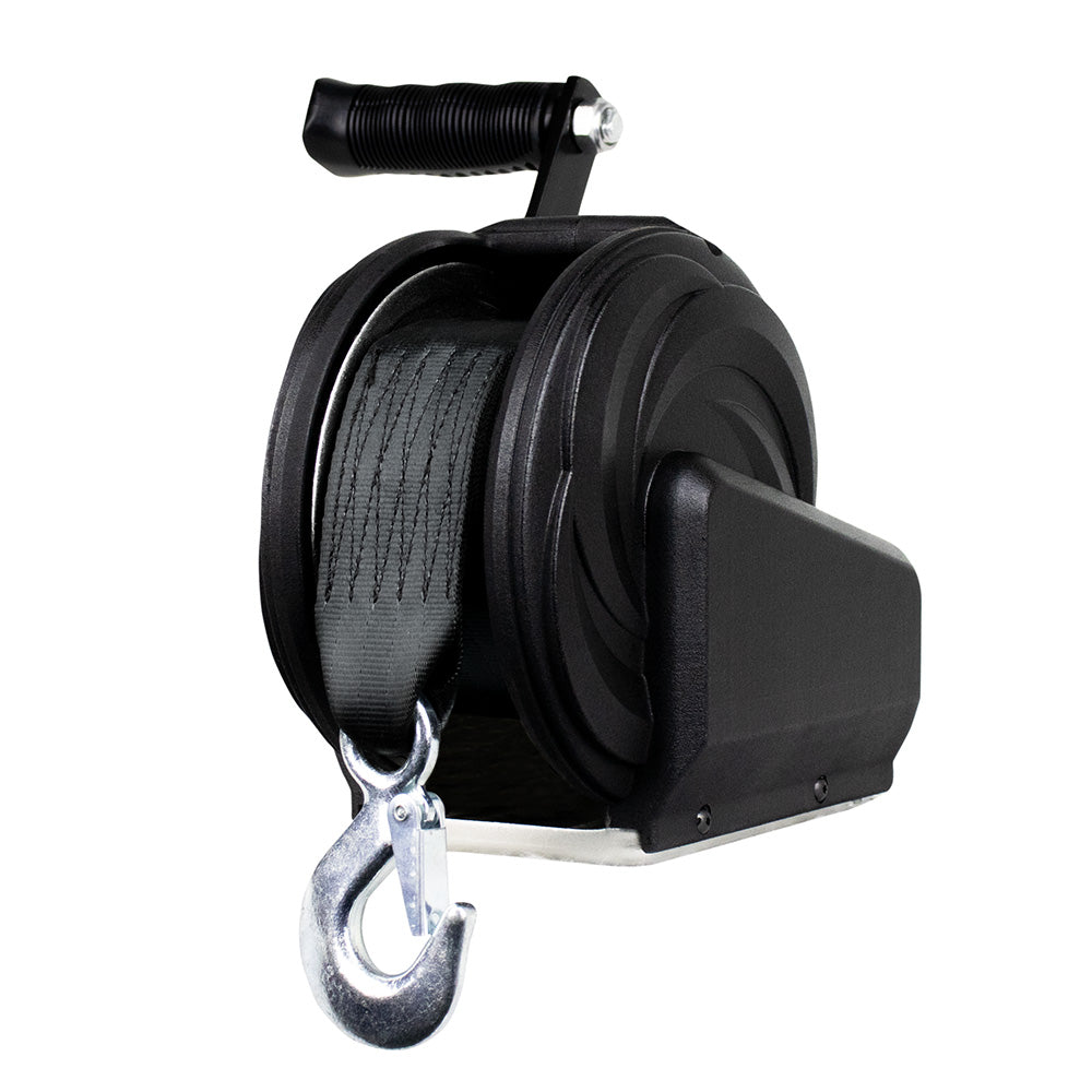 Powerwinch Select Series Winch 600lb 6 Crank Arm  Carbon Black 21400W06006BR