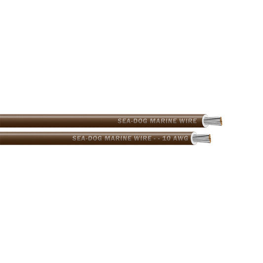 SeaDog 10 AWG Brown Primary Wire  250 8010074