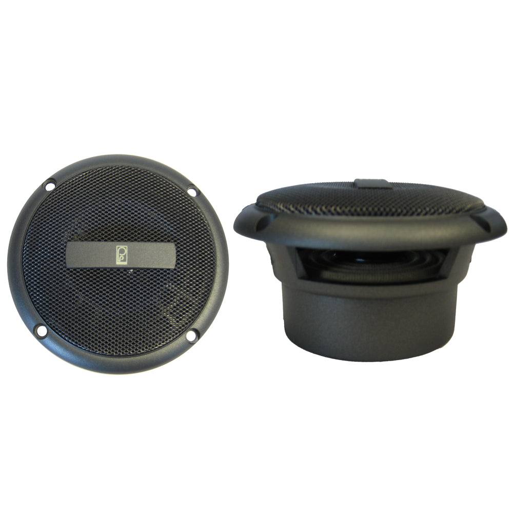 PolyPlanar MA3013 3 60 Watt Round Component Speakers  Gray MA3013G