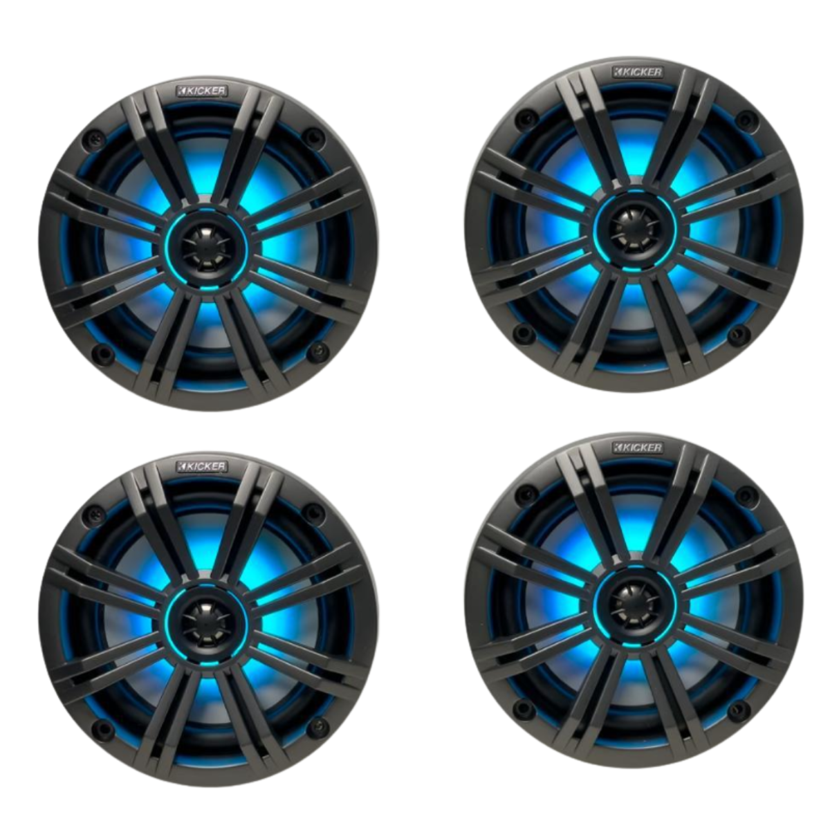 Kicker 45KM654L 6.5″ Marine RGB LED Speakers