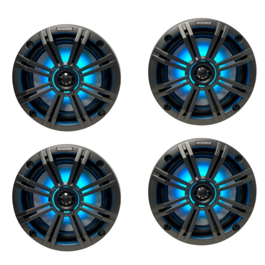 Kicker 45KM654L 6.5″ Marine RGB LED Speakers