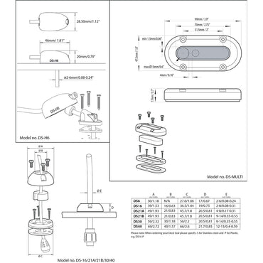 Scanstrut DSMulti Vertical Cable Seal DSMULTI