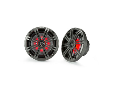 Kicker Marine Audio Bundle – (4) 6.5″ RGB LED Speakers, 6-Channel