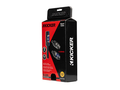 Kicker 46KI205 K-Series 2-Channel RCA Interconnect Cable 0.5m (18″)