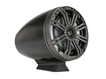 Kicker 46KMFC65 6.5" Tower Speakers Pair w/ LED – Charcoal