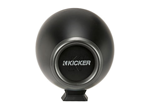 Kicker 46KMFC8 8" Marine Coaxial Tower Speakers Pair w/ LED – Charcoal