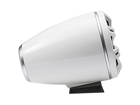 Kicker 46KMFC8W 8" Marine Coaxial Tower Speakers Pair w/ LED – White