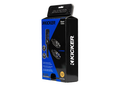 Kicker 46QI203 Q-Series 2-Channel RCA Interconnect Cable 0.3m (12″)