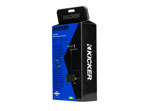 Kicker 46QI203 Q-Series 2-Channel RCA Interconnect Cable 0.3m (12″)