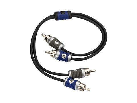 Kicker 46QI203 Q-Series 2-Channel RCA Interconnect Cable 0.3m (12″)