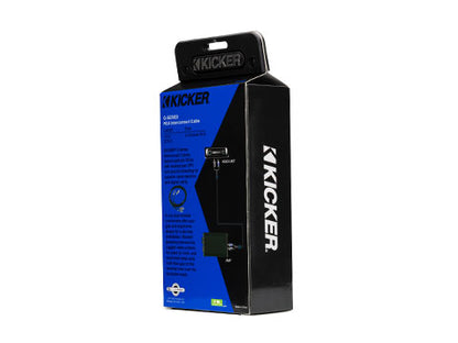 Kicker 46QI205 Q-Series 2-Channel RCA Interconnect Cable 0.5m (18″)
