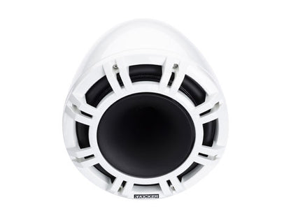 Kicker 47KMFC9W 9" 4-Ohm HLCD Marine Tower Speakers Pair – White