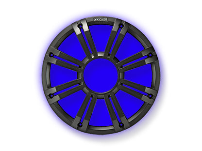 KICKER KMG12 12" Grille f/KM12 KMF12 Subwoofers - White, LED Lighting [45KMG12W]