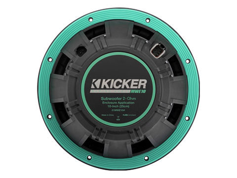 Kicker 51MWE102 10" 2 Ohm Marine Subwoofer with RGBW LED Lighting