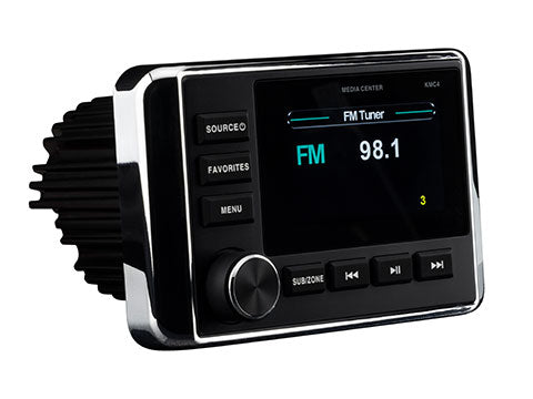 KICKER KMC4 Weather-Resistant Gauge-Style Media Center w/Bluetooth [51KMC4]
