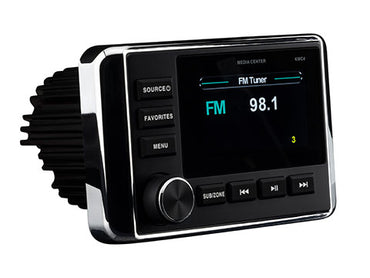 KICKER KMC4 Weather-Resistant Gauge-Style Media Center w/Bluetooth [51KMC4]
