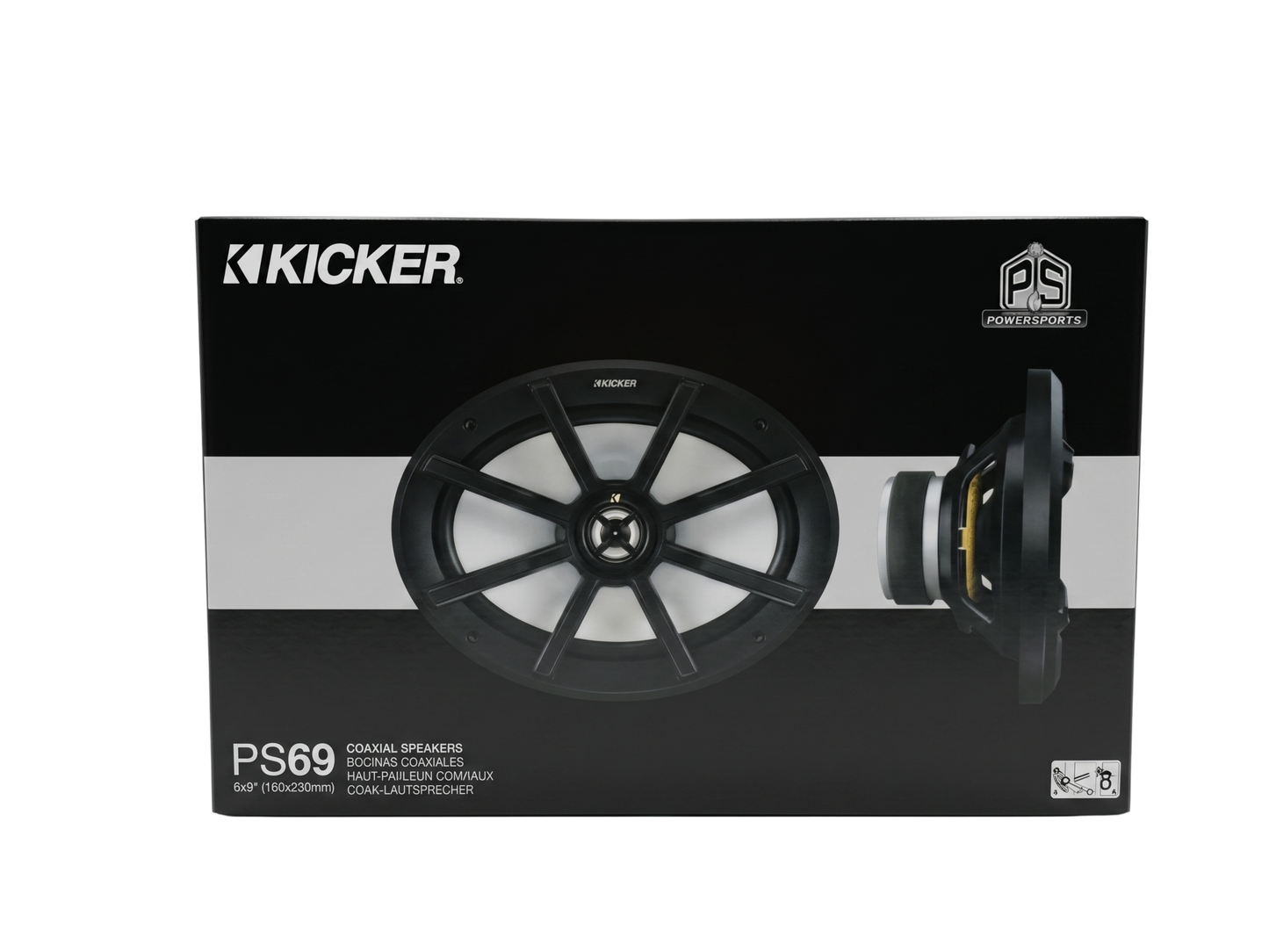 Kicker HDBL69VB Harley-Davidson Saddlebag Lid Audio Kit 2014-Present — Open Box | PS69 6x9 Speakers Included