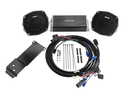 Kicker 50HDR982 Harley Road Glide 5.25″ 4-Channel Audio Kit 1998-2013