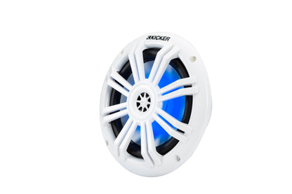 Kicker Marine Audio System – 4× 6.5″ RGB Speakers, 4-Channel Amp,