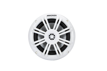 Kicker Marine Audio System – 4× 6.5″ RGB Speakers, 4-Channel Amp,