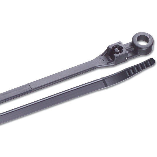 Ancor 14 UV Black Mounting Cable Zip Ties  100 Pack 199258