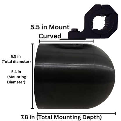 6.5” & 8” Marine Speaker Pods for Boats, Golf Carts, ATV & UTV | 360° Swivel Roll Bar Mounts - RockPods
