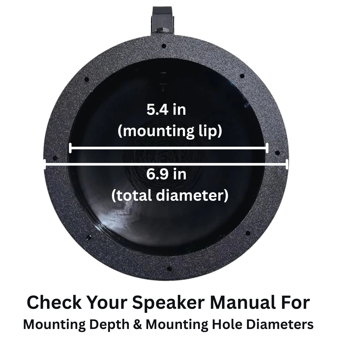 Universal 6.5" Marine & ATV Speaker Enclosures with Metal Swivel Wake Tower