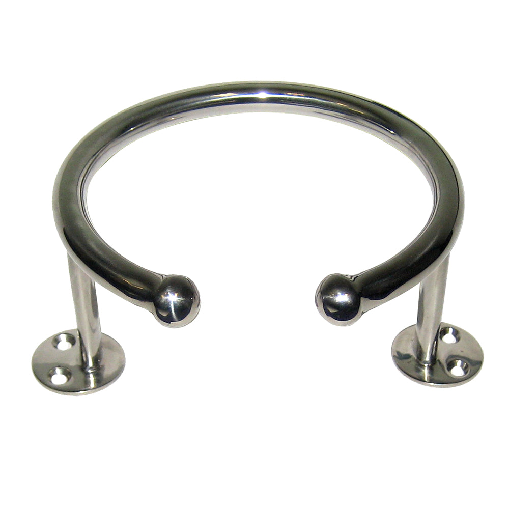 Whitecap Top Mount Ring SS Cup Holder  1Drink  Base Mount S3516