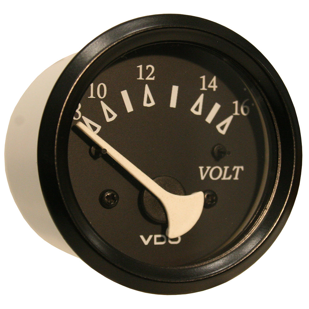 VDO Cockpit Marine 52mm 2116 Voltmeter Black DialBezel 33211805