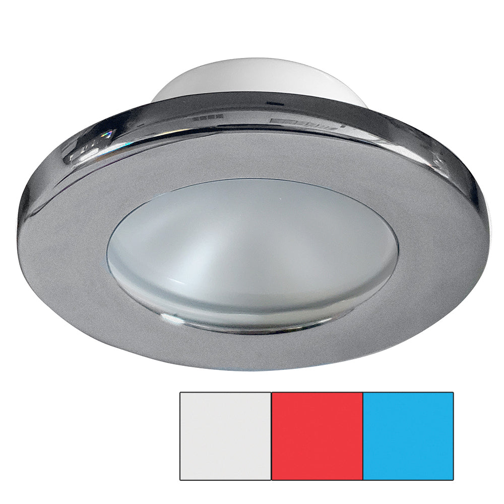 i2Systems Apeiron A3120 Screw Mount Light  Red Cool White  Blue  Brushed Nickel Finish A3120Z41HAE