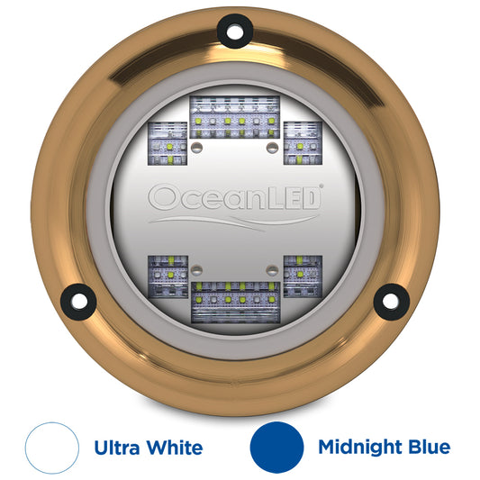 OceanLED Sport S3124s Underwater LED Light  Ultra WhiteMidnight Blue 012103BW