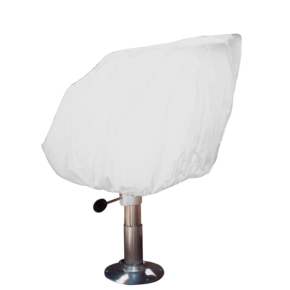 Taylor Made HelmBucketFixed Back Boat Seat Cover  Vinyl White 40230