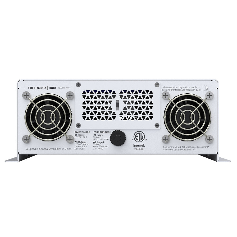 Xantrex Freedom X 1000 True Sine Wave Power Inverter  12VDC  120VAC  1000W 8171000