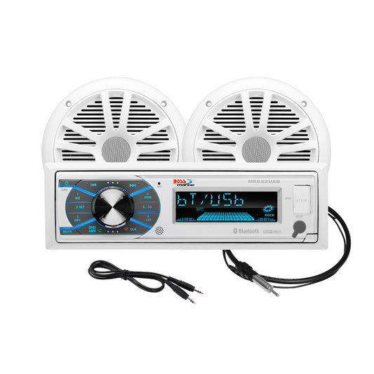 Boss Audio MCK632WB6 Marine Stereo  65 Speaker Kit  White MCK632WB6