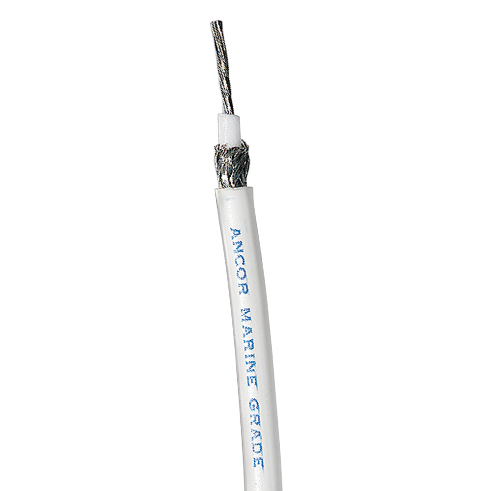 Ancor RG 8X White Tinned Coaxial Cable  Sold By The Foot 1515FT