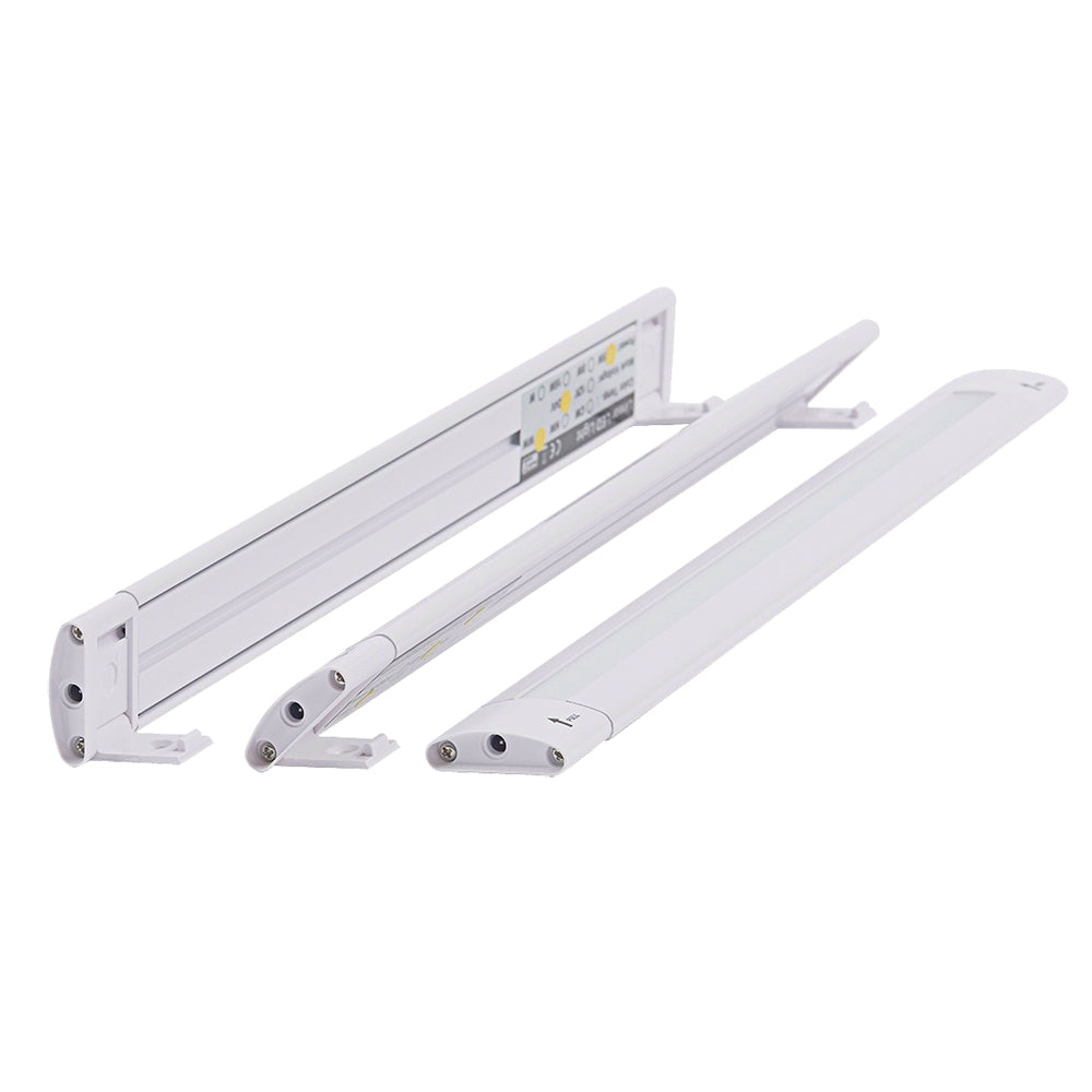 Lunasea Adjustable Linear LED Light wBuiltIn Dimmer  12 Length 12VDC Warm White w Switch LLB32KW0100