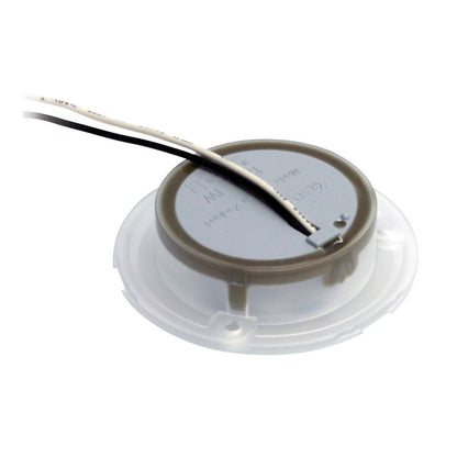 Hella Marine Red LED Round Courtesy Lamp  White Bezel  24V 980508241