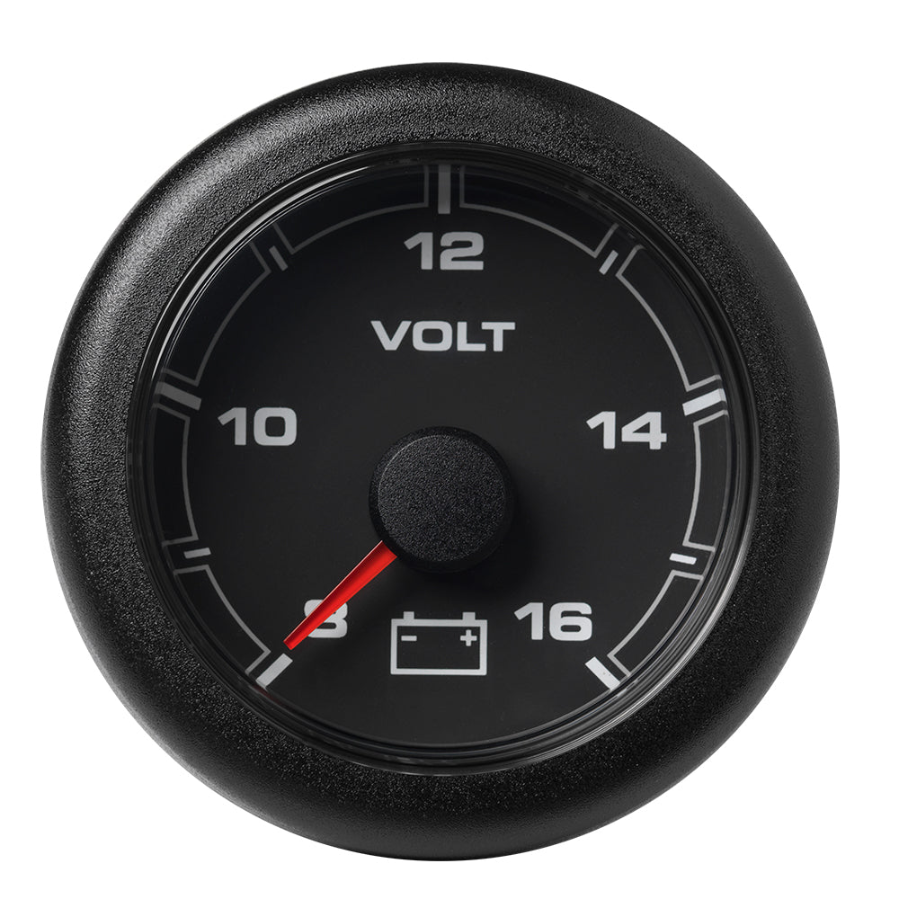 Veratron 52MM 2116 OceanLink Battery Voltage Gauge  8 to 16 V  Black Dial  Bezel A2C1066100001