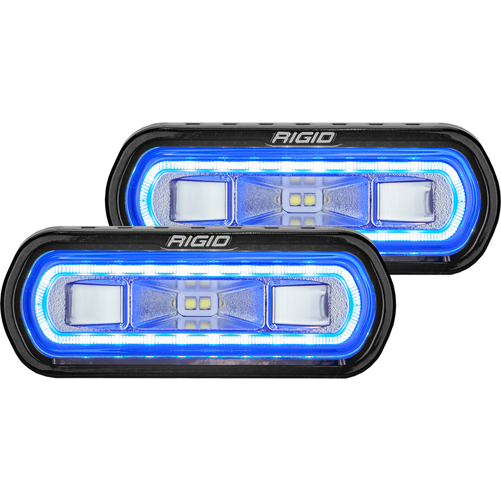 RIGID Industries SRL Series Surface Mount Spreader Light  Black Housing  Blue Halo 53121