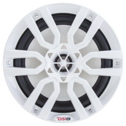 DS18 HYDRO 65 2Way Marine Speakers wRGB LED Lights 300W  White NXL6