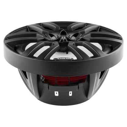 DS18 HYDRO 8 2Way Marine Speakers wRGB LED Lights 375W  Matte Black NXL8BK