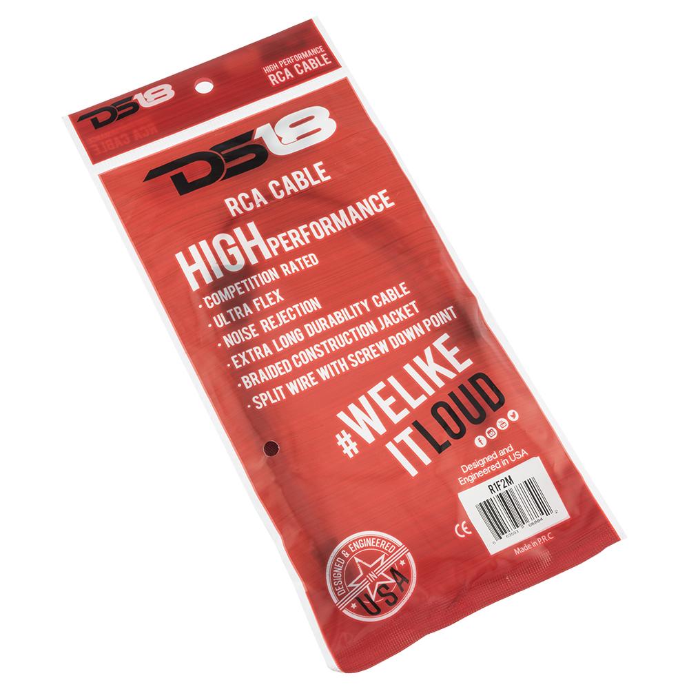 DS18 Advance Ultra Flex RCA Y Connector Cable 1 Female to 2 Male R1F2M