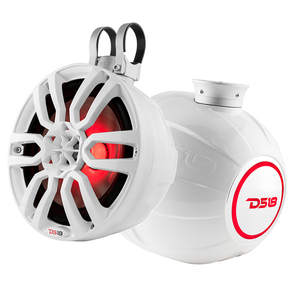 DS18 HYDRO 65 Compact Wakeboard Pod Tower wRGB Light  300W  White NXLPS6W