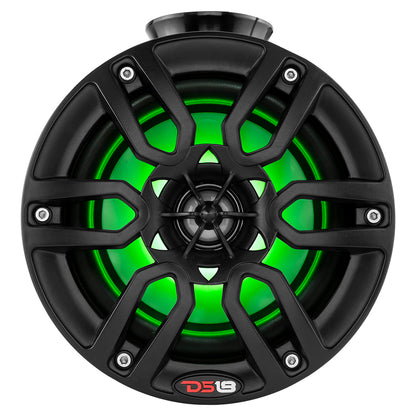 DS18 HYDRO 8 Compact Wakeboard Pod Tower wRGB Light  375W  Black NXLPS8BK