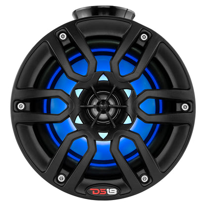 DS18 HYDRO 8 Compact Wakeboard Pod Tower wRGB Light  375W  Black NXLPS8BK